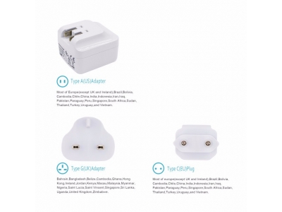 Ennotek 4-Port USB Travel Wall Charger (6.8 Amp)