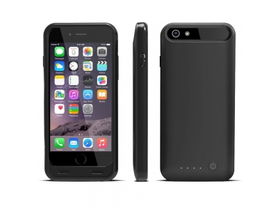 iPhone 6 Battery Case [Apple MFi Certified] Ennotek® Slim Charger Case with 3100mAh Built-in Battery Pack for iPhone 6s / 6, Black (IP6-03)