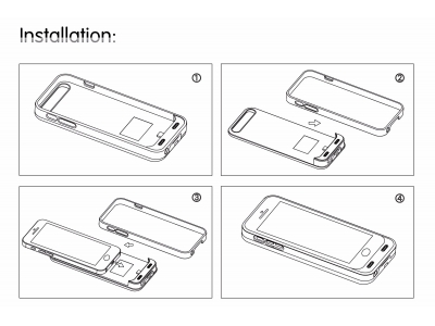 iPhone 6 Battery Case [Apple MFi Certified] Ennotek® Slim Charger Case with 3100mAh Built-in Battery Pack for iPhone 6s / 6, Black (IP6-03)
