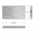 Ennotek® Aluminum 2.5 Inch SATA SSD / HDD Hard Drive Enclosure Caddy, USB 3.0 & UASP for SATA III 6 Gb/s - Silver