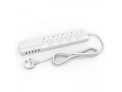 <b>Surge Protector ></b> <br><br> Plug anything in at once - no choosing between your devices or hunting for spare adapters.